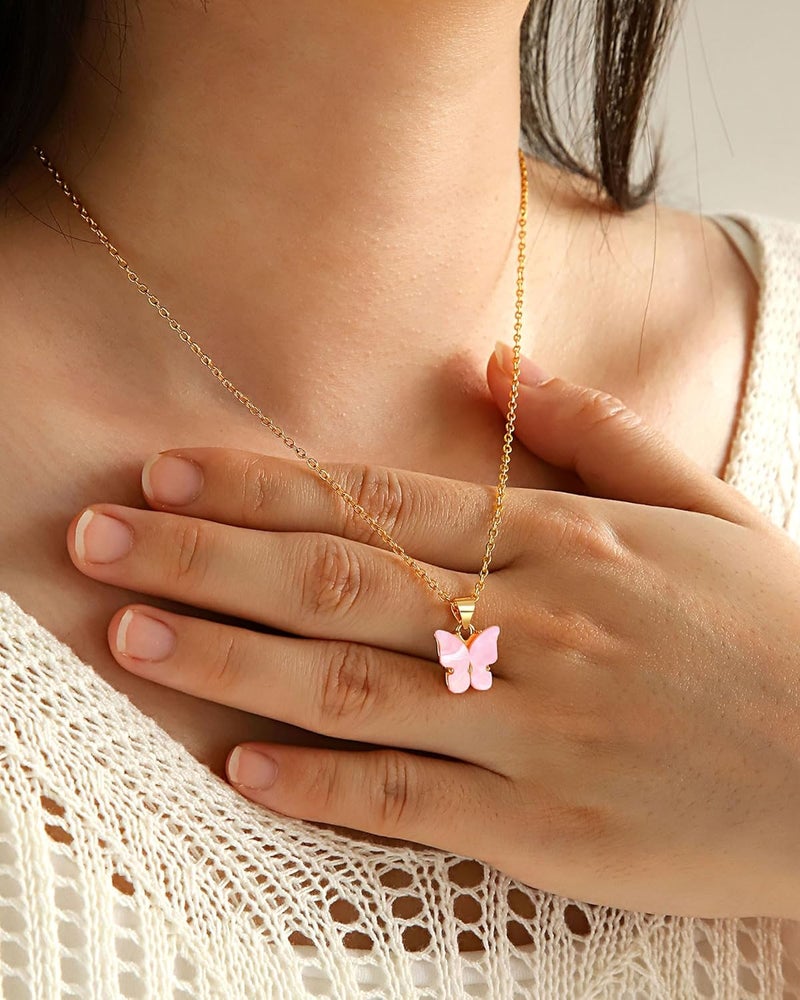 UNGENT THEM Happy 5th 6th 7th 8th 9th 10th 11th 12th Birthday Gifts, You Make The World A More Beautiful Place Butterfly Necklace Bday Presents - Image 4